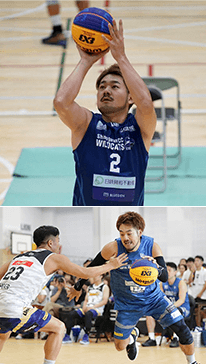 3人制プロバスケットボールプレイヤー KC 選手